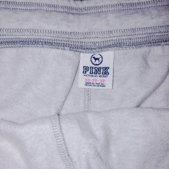 Victoria's Secret Pink Sequin Bling hoodie & shorts set S/XS Y2k vintage RARE! - Picture 9 of 9